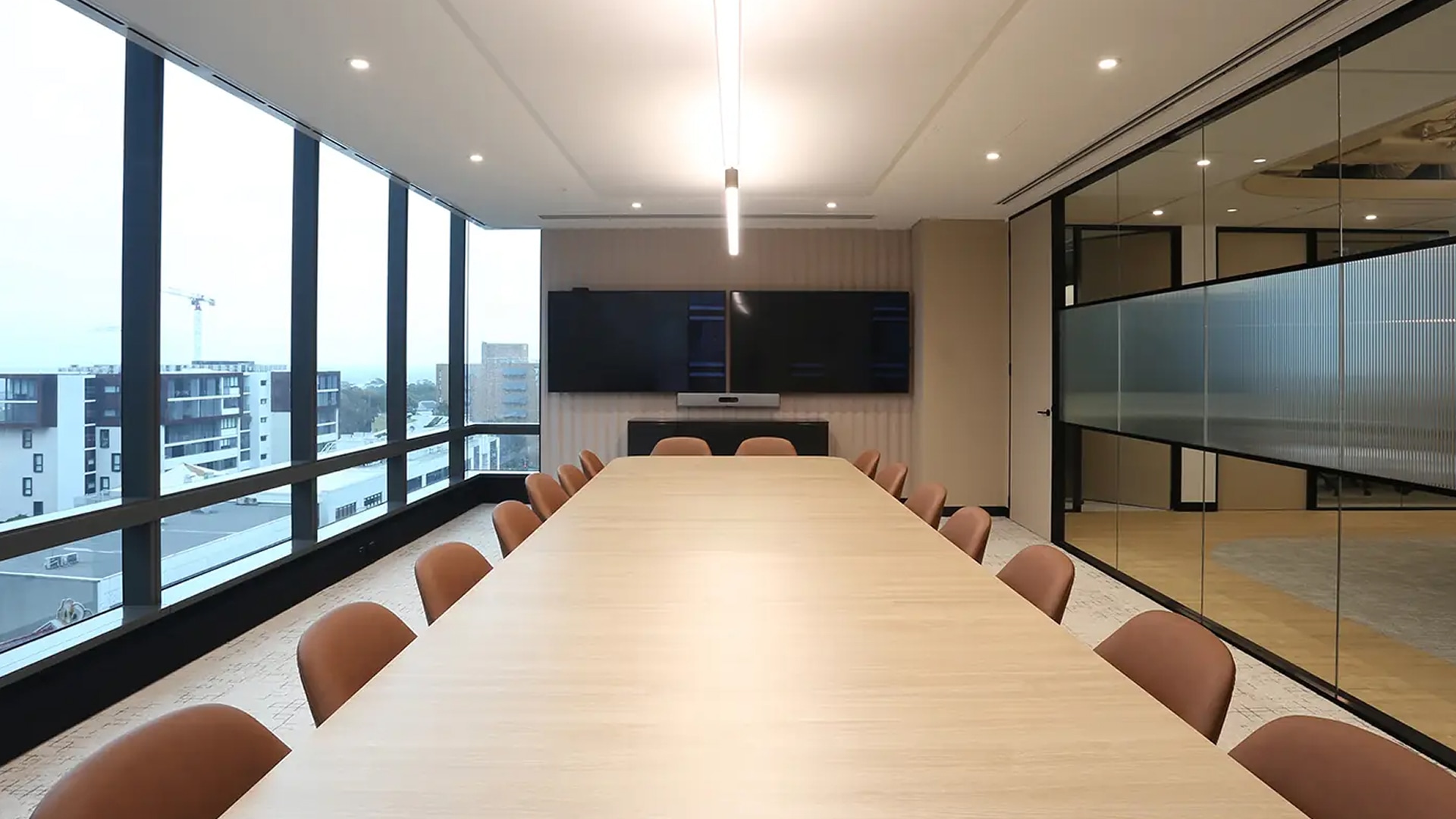 MDA office fitout boardroom, Pacific Highway Sydney